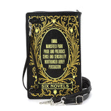 Jane Austen Novels Book Clutch Bag