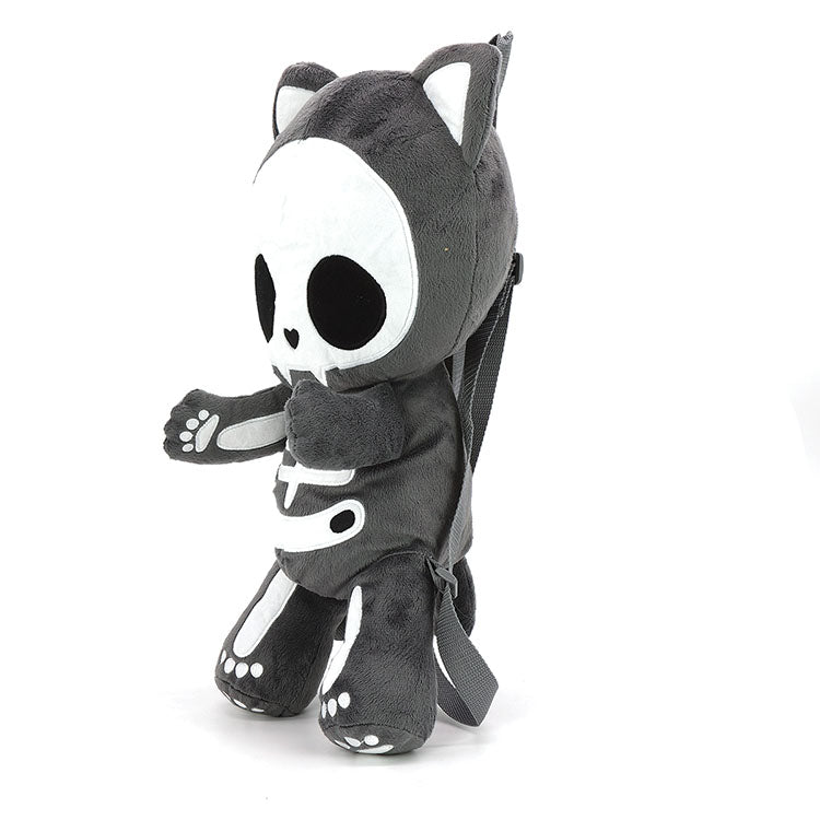 PLUSH SKLETON CAT BACKPACK IN POLYESTER – www.comecoinc.com