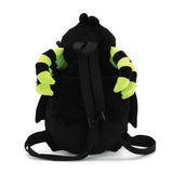 Glow in the Dark Skull Head Spider Plush Backpack in Polyester