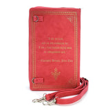JANE EYRE BOOK CLUTCH BAG IN VINYL