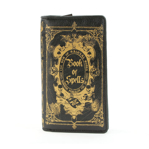 Book of Spells Wallet in Vinyl Material, closed front view