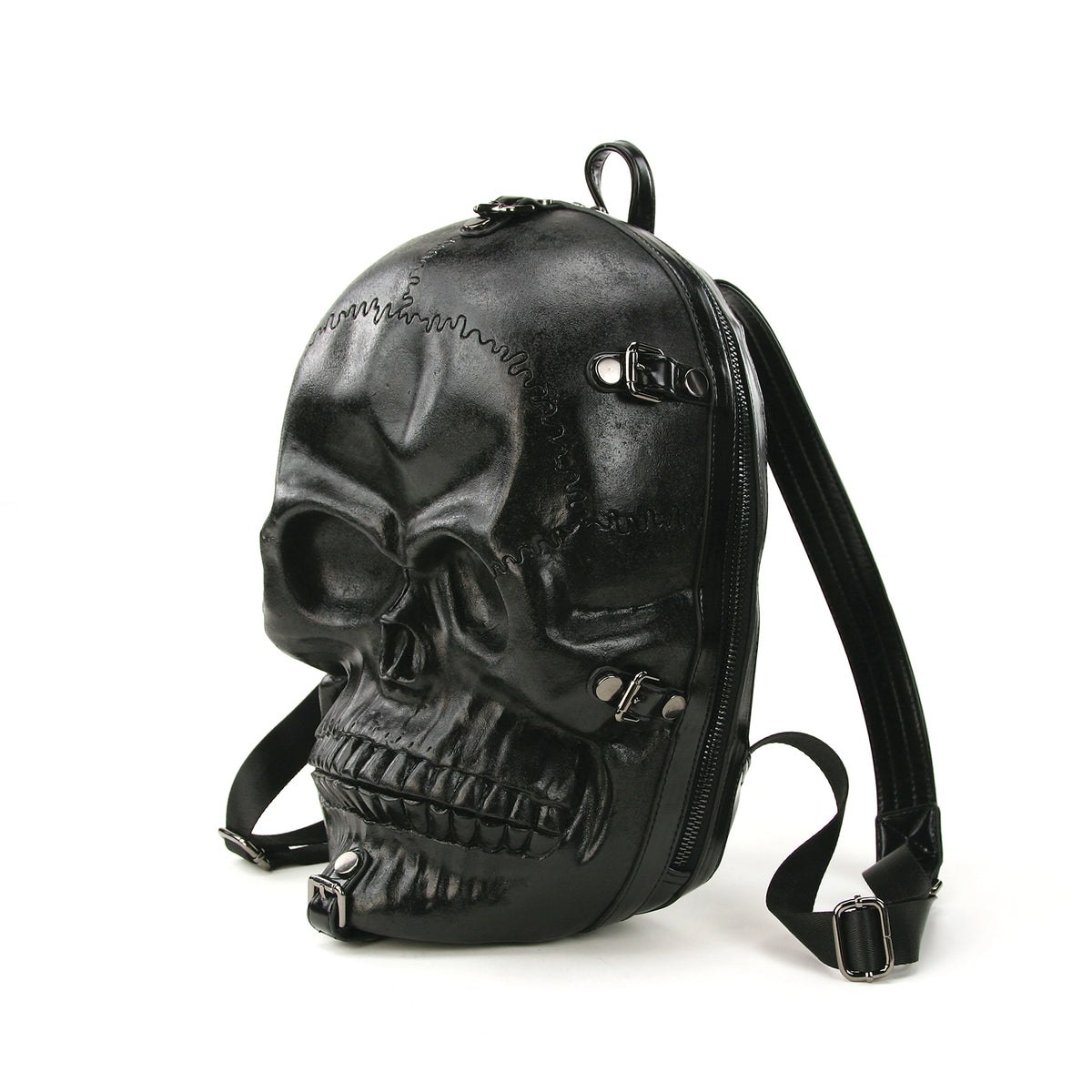 Leather skull backpack sale