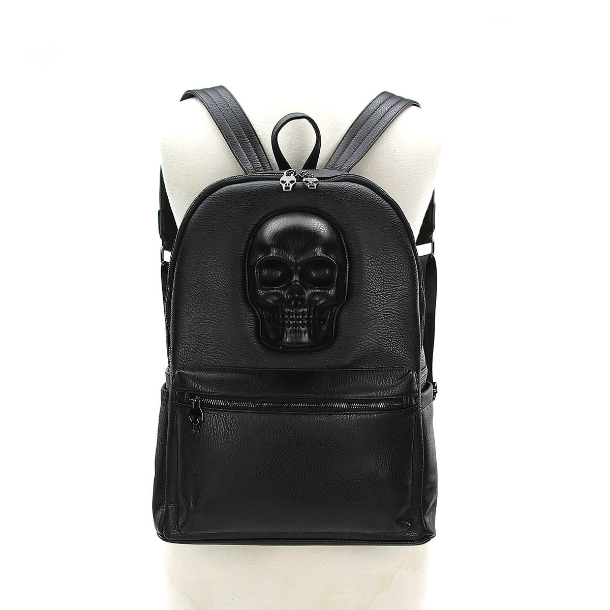 black leather skull backpack purse Protruded Skull Backpack In Vinyl – www.comecoinc.com