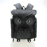 Owl Backpack in Polyester front view, on mannequin