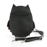 GLOW IN THE DARK SUGAR SKULL BAT SHOULDER BAG, BACK VIEW