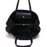 Piano and Music Key Notes Canvas with Leatherette Trim Doctor's Satchel (Black) interior view