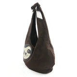 Sloth hobo bag side view