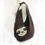 Sloth hobo bag on mannequin view