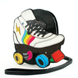 Roller Blade Cross Body Bag in Vinyl Material front view