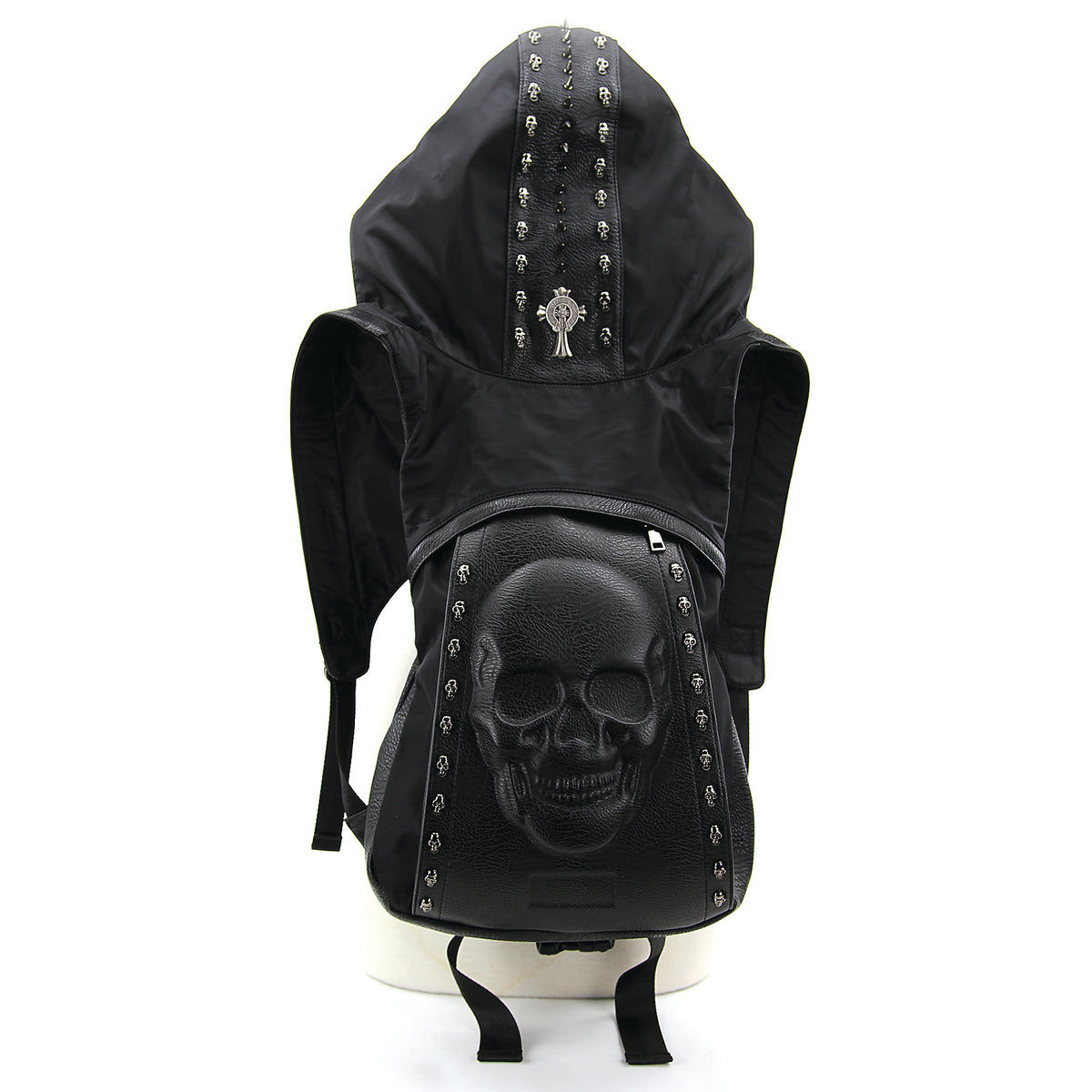 Skeleton Backpack with Hoodie in Vinyl and Polyester – www.comecoinc.com Skeleton Backpack with Hoodie in Vinyl and Polyester – www.comecoinc.com