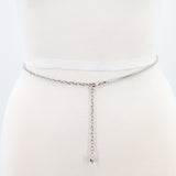 Narrow Chain Belt; lock view