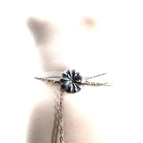 Metal Flower Chain Belt; front view