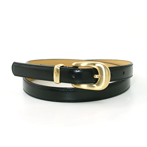 3/4 Inch Width Fashion Belt In Synthetic Material front view
