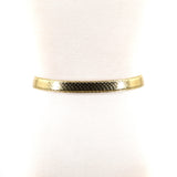 Narrow Metallic Snake Skin Vinyl Belt