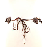 Fashion Heart Coconut Shell Belt; back view