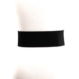 Leopard Vinyl Stretch Belt; back view