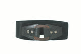 Wide Stretchable Belt in Black