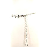 Metal Rhino Chain Belt in Silver; lock view