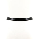 Reversible Vinyl Belt in black, back view