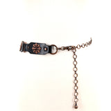 Brass Chain Belt with Star Icon; back view