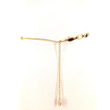 Brass Chain Belt with Rhinestones; lock view