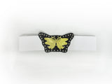Stretch Belt with Butterfly Buckle in White