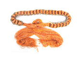 Tassel Belt with Wooden Rings in Orange