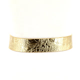 Metallic Croco Vinyl Belt in Gold; back view