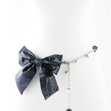 Ribbon Chain Belt in Black