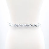 Ribbon Chain Belt in Silver; back view