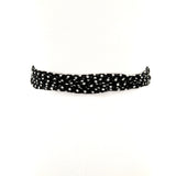 Chiffon Strands Belt in Black/White; back view