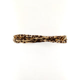 Chiffon Strands Belt in Leopard; back view