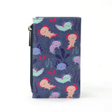 Sleepyville Critters - Axolotl Wallet in Vinyl Material frontal view