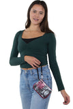 Officially Licensed Coca-Cola Nylon Wristlet - London, wristlet style on model