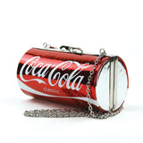 Large Coca Cola can crossbody bag side view