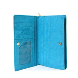 Celebrating America Unibrow Girl and Black Cat Wallet in Vinyl Material interior view