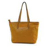 Three Pockets Unibrow Girl and Mariachi Skeleton Tote Bag in Vinyl Material back view