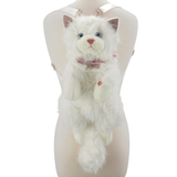 Cute Cat Plush Backpack in Polyester