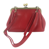 Floral Wreath Horse Kisslock Bag in Vinyl