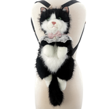 Cute Cat Plush Backpack in Polyester