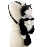 Cute Cat Plush Backpack in Polyester