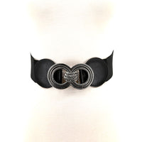 Double Metal Ring Buckle Stretch Belt in Nylon