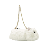 Furry Cat Handheld Purse in Polyester