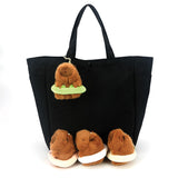 4 pcs Capybara in Tube Bag Charm/ Key Charm in Polyester