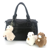 3 pcs adorable plush lama bag charms/ key chains/ key charms.