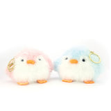 4 pcs Reversible Furry Penquin Bag Charm/ Key Charm in Polyester
