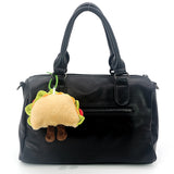 4 pcs plushy taco bag charms/ key chains/ key charms