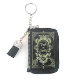 BOOK OF SPELLS BOOK BAG CHARM/COIN PURSE IN VINYL