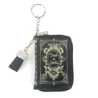 BOOK OF SPELLS BOOK BAG CHARM/COIN PURSE IN VINYL