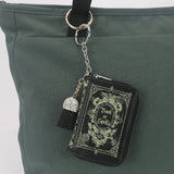 BOOK OF SPELLS BOOK BAG CHARM/COIN PURSE IN VINYL